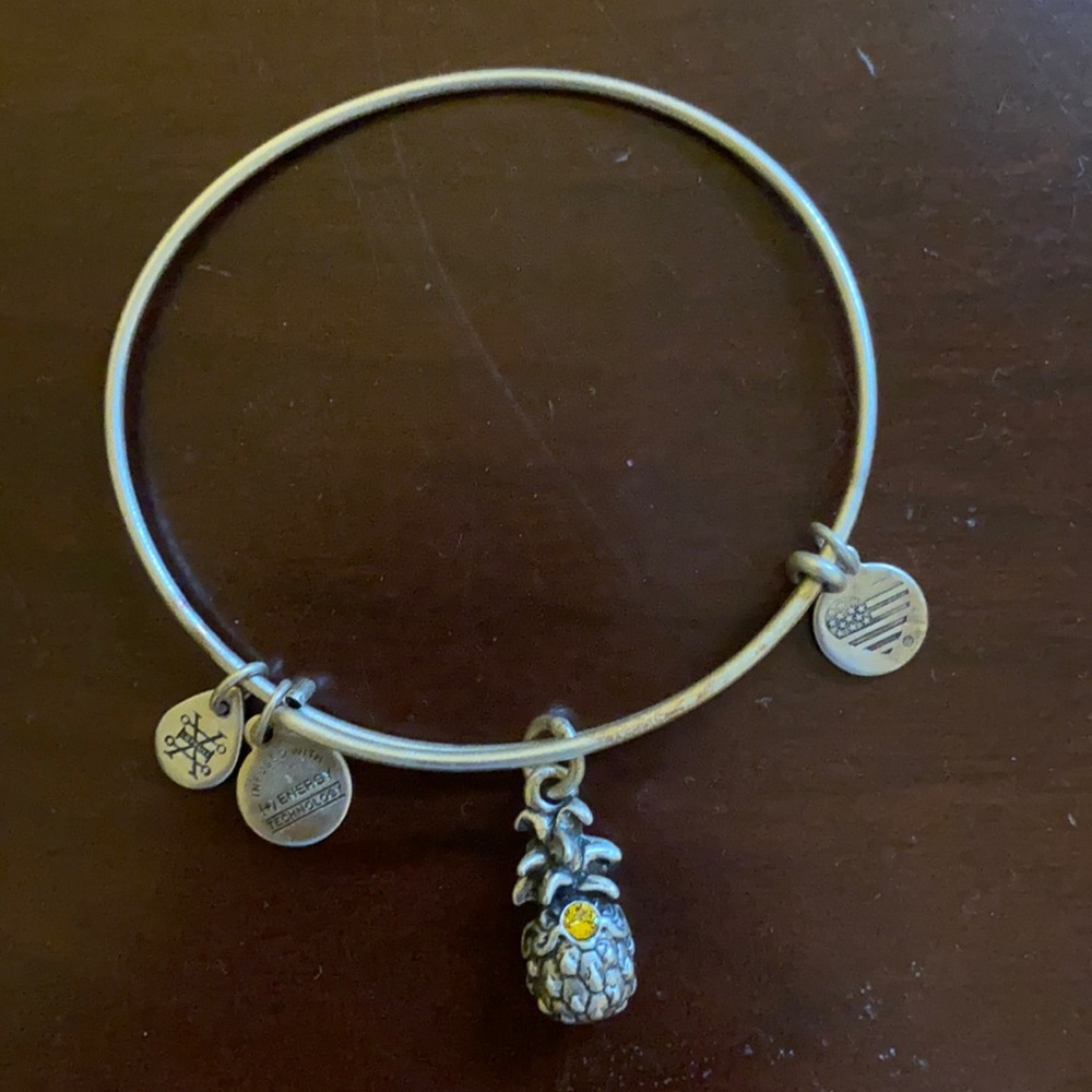 Alex and Ani pineapple with Swarovski Crystal